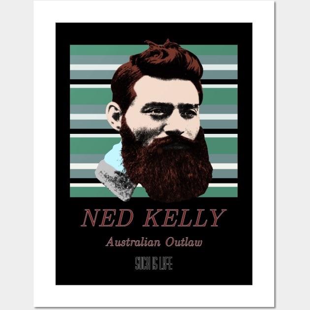 Ned Kelly (90s style) Wall Art by Australian_Bushranging